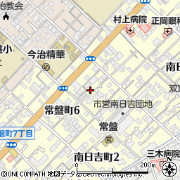 愛媛県今治市常盤町6丁目2-24周辺の地図