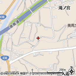 徳島県美馬市美馬町滝ノ宮周辺の地図