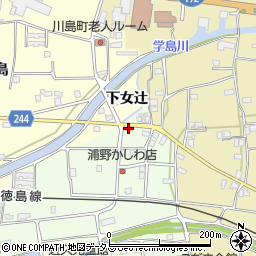 徳島県吉野川市川島町学近久2周辺の地図