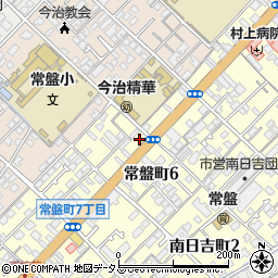 愛媛県今治市常盤町6丁目7-2周辺の地図