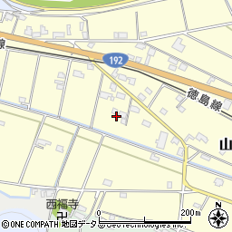 徳島県吉野川市山川町川田839周辺の地図