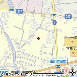 徳島県吉野川市山川町前川178周辺の地図