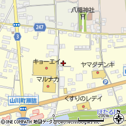 徳島県吉野川市山川町前川133周辺の地図