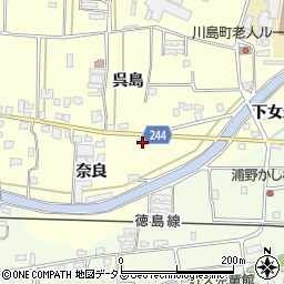 徳島県吉野川市川島町児島奈良10-2周辺の地図