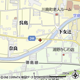 徳島県吉野川市川島町児島奈良14-2周辺の地図