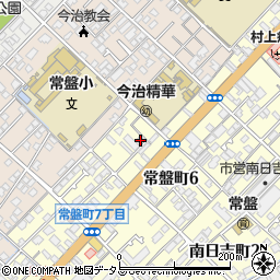 愛媛県今治市常盤町6丁目7-33周辺の地図
