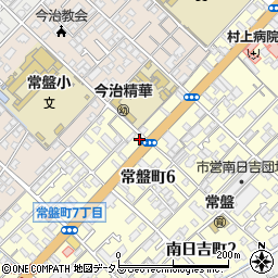 愛媛県今治市常盤町6丁目7-39周辺の地図