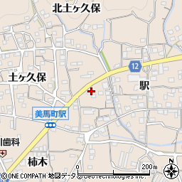 徳島県美馬市美馬町駅113-1周辺の地図