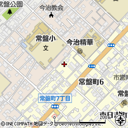 愛媛県今治市常盤町6丁目7-24周辺の地図