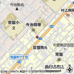 愛媛県今治市常盤町6丁目7-38周辺の地図