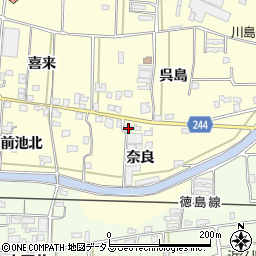 徳島県吉野川市川島町児島奈良9周辺の地図