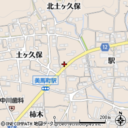 徳島県美馬市美馬町駅115周辺の地図