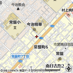 愛媛県今治市常盤町6丁目7-37周辺の地図