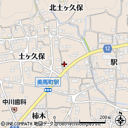 徳島県美馬市美馬町駅112-2周辺の地図