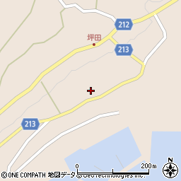中郷坪田港線周辺の地図