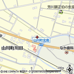 徳島県吉野川市山川町川田1068周辺の地図