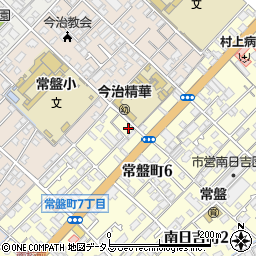 愛媛県今治市常盤町6丁目7-36周辺の地図
