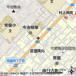 愛媛県今治市常盤町6丁目8-10周辺の地図