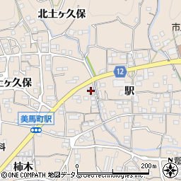 徳島県美馬市美馬町駅89周辺の地図