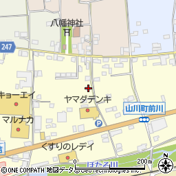 徳島県吉野川市山川町前川97周辺の地図