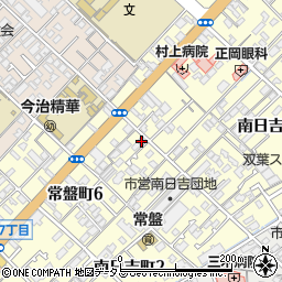 愛媛県今治市常盤町6丁目2-3周辺の地図