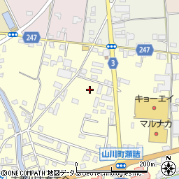 徳島県吉野川市山川町前川174周辺の地図