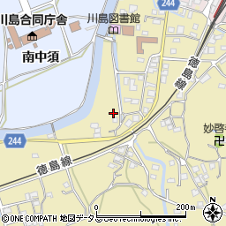 徳島県吉野川市川島町桑村877周辺の地図