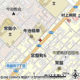 愛媛県今治市常盤町6丁目8-9周辺の地図