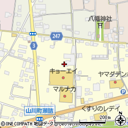 徳島県吉野川市山川町前川150周辺の地図