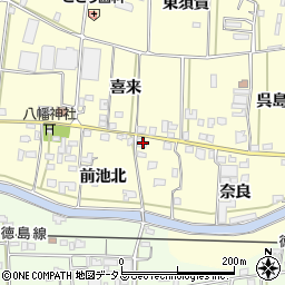 徳島県吉野川市川島町児島奈良56周辺の地図