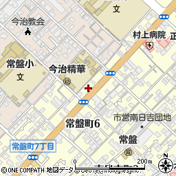 愛媛県今治市常盤町6丁目8-8周辺の地図