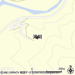 奈良県吉野郡十津川村滝川周辺の地図