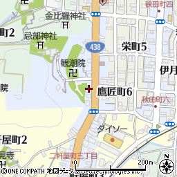 四方亭周辺の地図