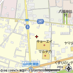 徳島県吉野川市山川町前川153周辺の地図