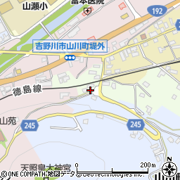 徳島県吉野川市山川町山路154周辺の地図