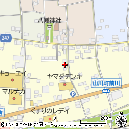 徳島県吉野川市山川町前川98周辺の地図