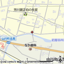 徳島県吉野川市山川町川田1387-5周辺の地図