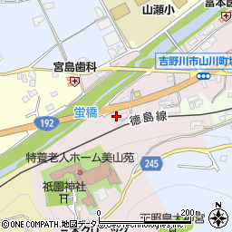 徳島県吉野川市山川町祇園11周辺の地図