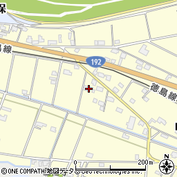 徳島県吉野川市山川町川田841周辺の地図