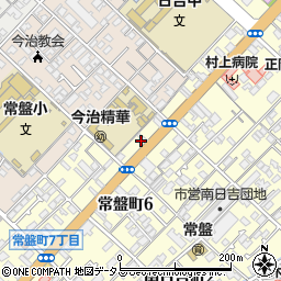 愛媛県今治市常盤町6丁目8-6周辺の地図