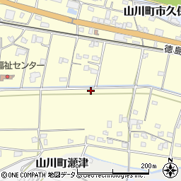 徳島県吉野川市山川町川田524周辺の地図