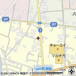徳島県吉野川市山川町前川168周辺の地図