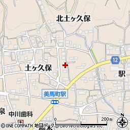 徳島県美馬市美馬町駅124周辺の地図