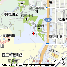 徳島県徳島市二軒屋町周辺の地図