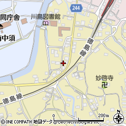 徳島県吉野川市川島町桑村756周辺の地図