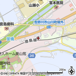 徳島県吉野川市山川町祇園7-1周辺の地図