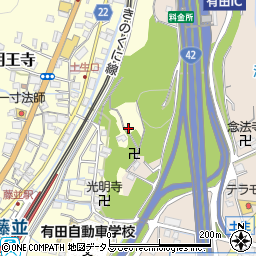 和歌山県有田郡有田川町明王寺167周辺の地図