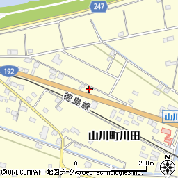 徳島県吉野川市山川町川田925-4周辺の地図