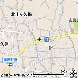 徳島県美馬市美馬町駅78周辺の地図