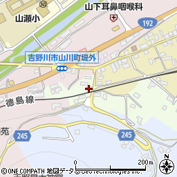 徳島県吉野川市山川町山路155周辺の地図